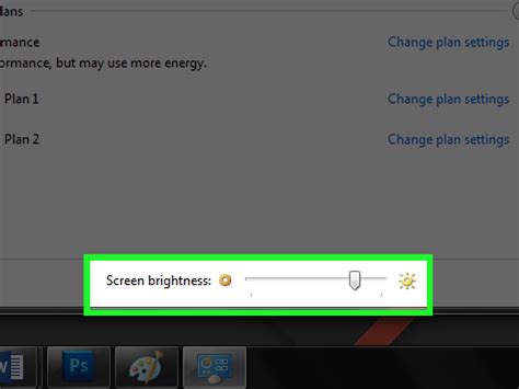 brightness control in pc